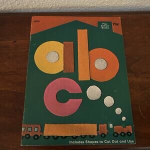 Vintage Play School Books ABC 1974 Shapes Never Used Learning Book
